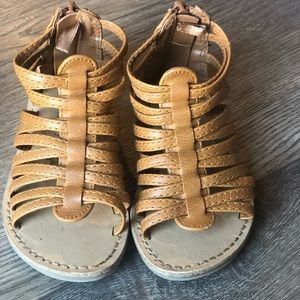 Toddler gladiator sandals, size 5